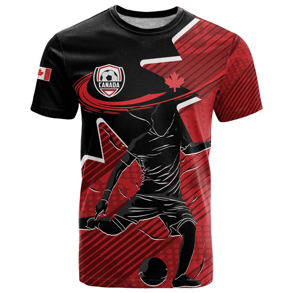 Custom Canada Soccer T Shirt Maple Leaf Together We Rise