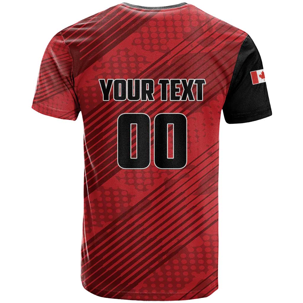 Custom Canada Soccer T Shirt Maple Leaf Together We Rise