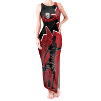 Custom Canada Soccer Tank Maxi Dress Maple Leaf Together We Rise