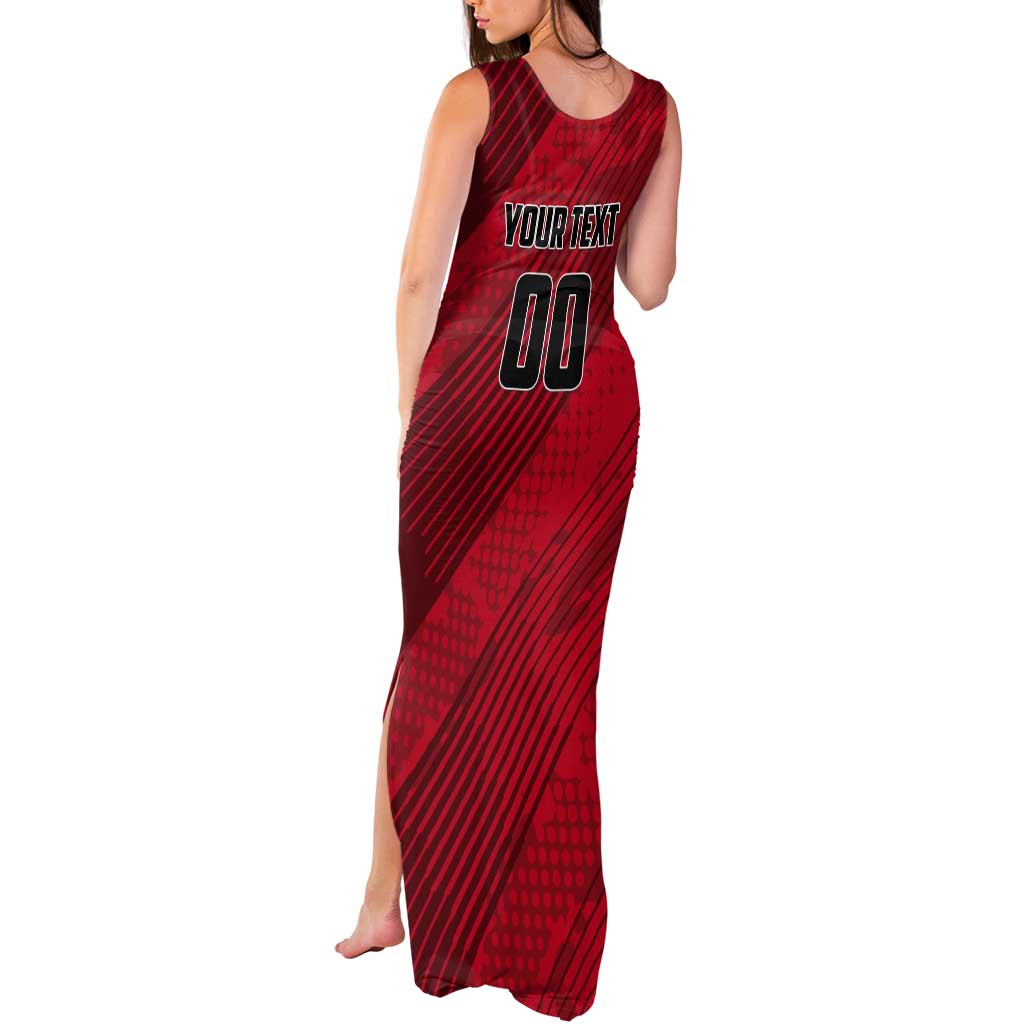 Custom Canada Soccer Tank Maxi Dress Maple Leaf Together We Rise