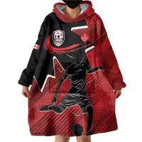 Custom Canada Soccer Wearable Blanket Hoodie Maple Leaf Together We Rise