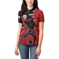 Custom Canada Soccer Women Polo Shirt Maple Leaf Together We Rise