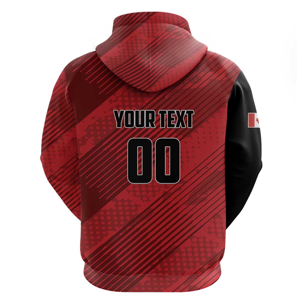 Custom Canada Soccer Zip Hoodie Maple Leaf Together We Rise