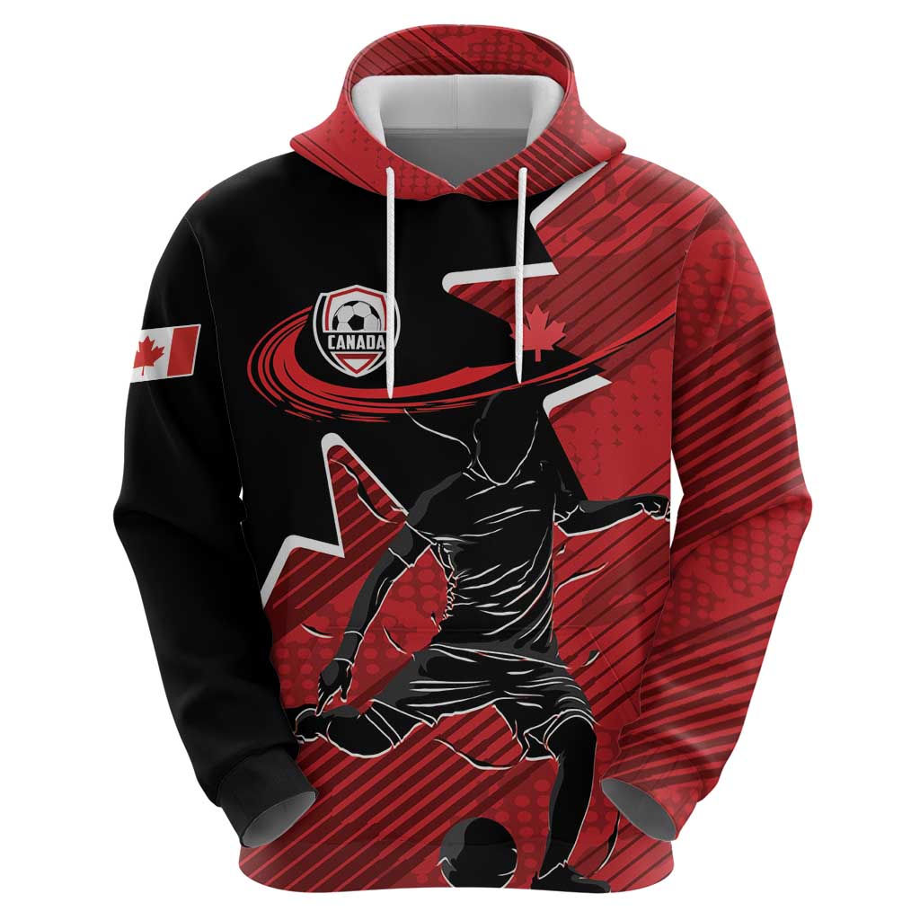 Custom Canada Soccer Zip Hoodie Maple Leaf Together We Rise