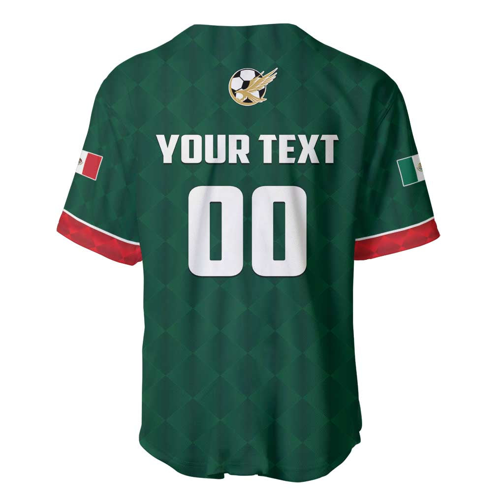 Custom Mexico Football Baseball Jersey Siempre Con El Tri