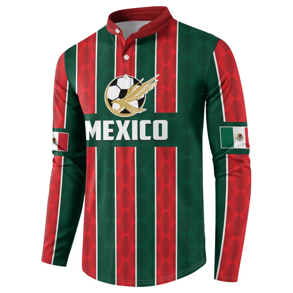Custom Mexico Football Button Sweatshirt Siempre Con El Tri