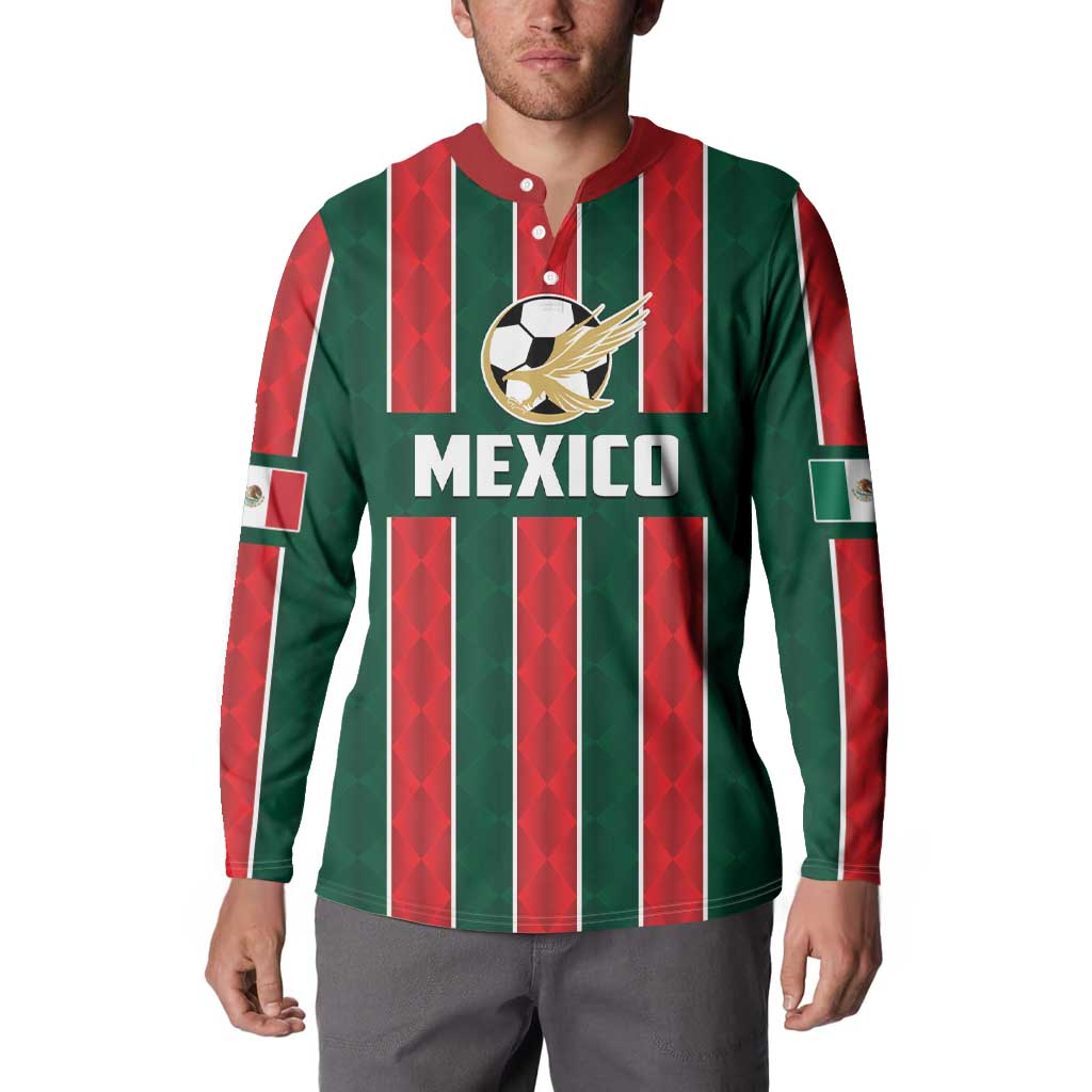 Custom Mexico Football Button Sweatshirt Siempre Con El Tri