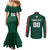 Custom Mexico Football Couples Matching Mermaid Dress and Long Sleeve Button Shirt Siempre Con El Tri