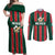 Custom Mexico Football Couples Matching Off Shoulder Maxi Dress and Long Sleeve Button Shirt Siempre Con El Tri
