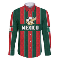 Custom Mexico Football Family Matching Long Sleeve Bodycon Dress and Hawaiian Shirt Siempre Con El Tri