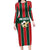 Custom Mexico Football Family Matching Long Sleeve Bodycon Dress and Hawaiian Shirt Siempre Con El Tri