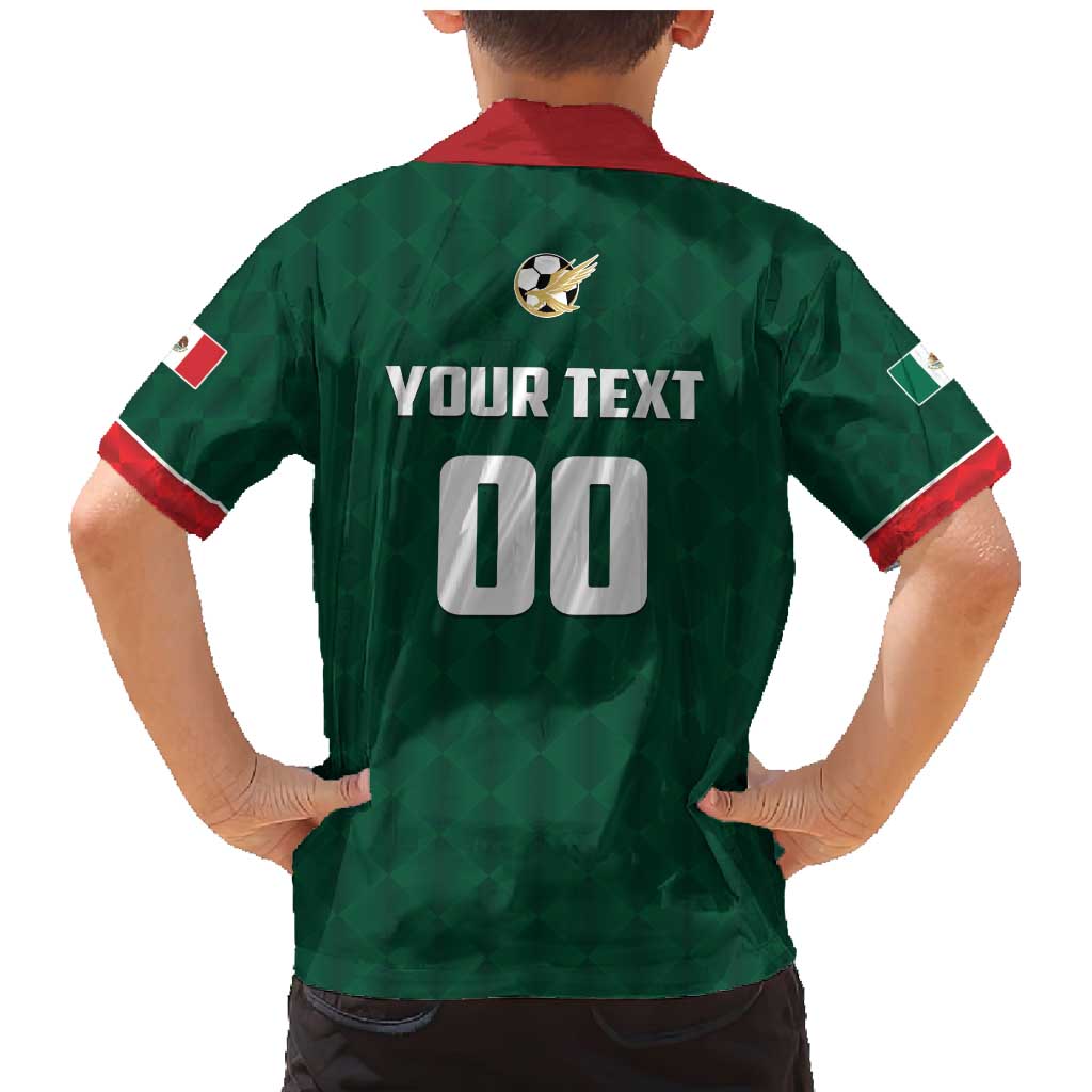 Custom Mexico Football Family Matching Mermaid Dress and Hawaiian Shirt Siempre Con El Tri