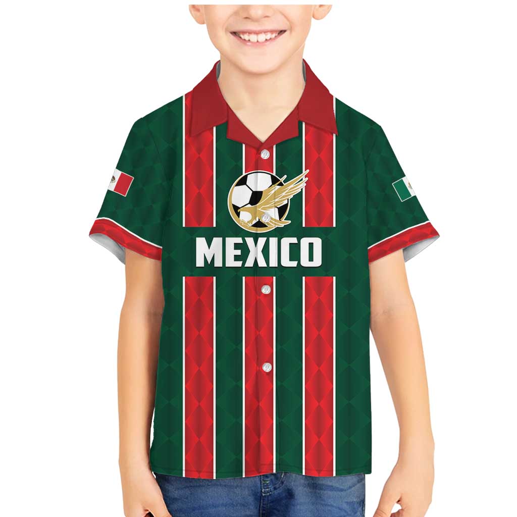 Custom Mexico Football Family Matching Mermaid Dress and Hawaiian Shirt Siempre Con El Tri