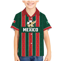 Custom Mexico Football Family Matching Mermaid Dress and Hawaiian Shirt Siempre Con El Tri