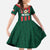 Custom Mexico Football Family Matching Off The Shoulder Long Sleeve Dress and Hawaiian Shirt Siempre Con El Tri