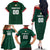 Custom Mexico Football Family Matching Off The Shoulder Long Sleeve Dress and Hawaiian Shirt Siempre Con El Tri