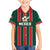 Custom Mexico Football Family Matching Off The Shoulder Long Sleeve Dress and Hawaiian Shirt Siempre Con El Tri
