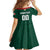 Custom Mexico Football Family Matching Off Shoulder Short Dress and Hawaiian Shirt Siempre Con El Tri