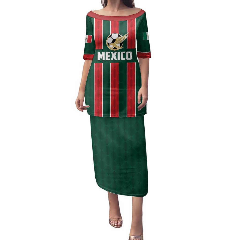 Custom Mexico Football Family Matching Puletasi and Hawaiian Shirt Siempre Con El Tri