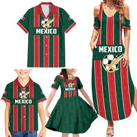Custom Mexico Football Family Matching Summer Maxi Dress and Hawaiian Shirt Siempre Con El Tri