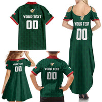 Custom Mexico Football Family Matching Summer Maxi Dress and Hawaiian Shirt Siempre Con El Tri