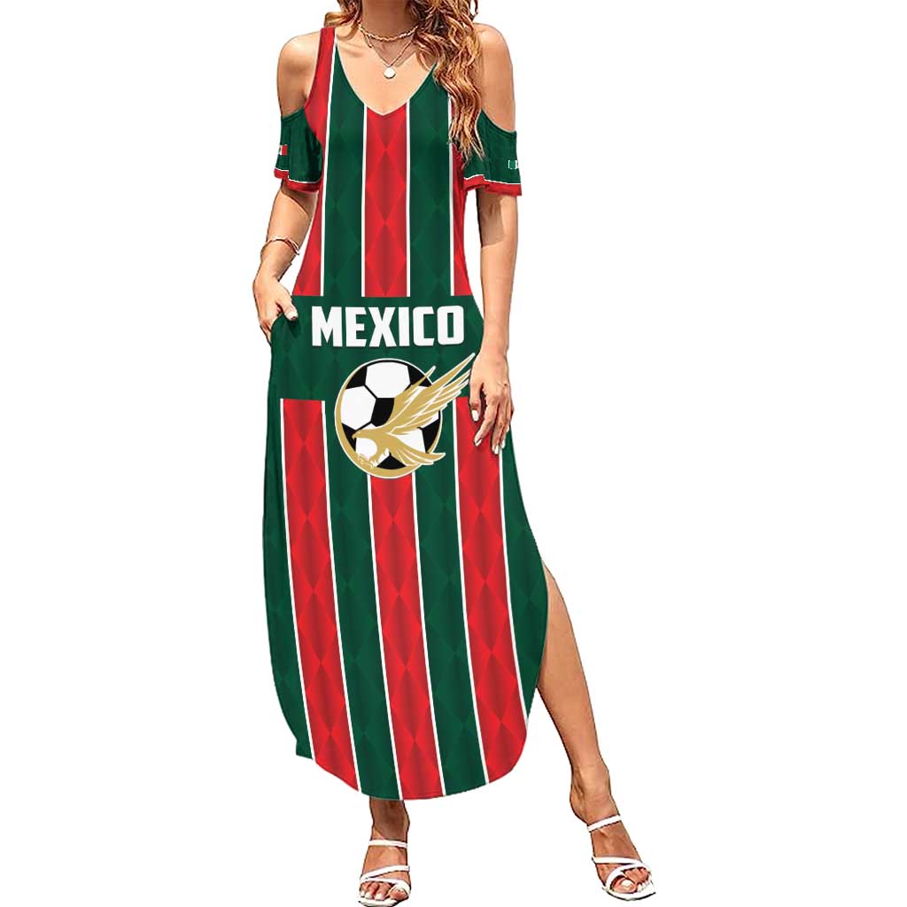 Custom Mexico Football Family Matching Summer Maxi Dress and Hawaiian Shirt Siempre Con El Tri