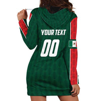 Custom Mexico Football Hoodie Dress Siempre Con El Tri