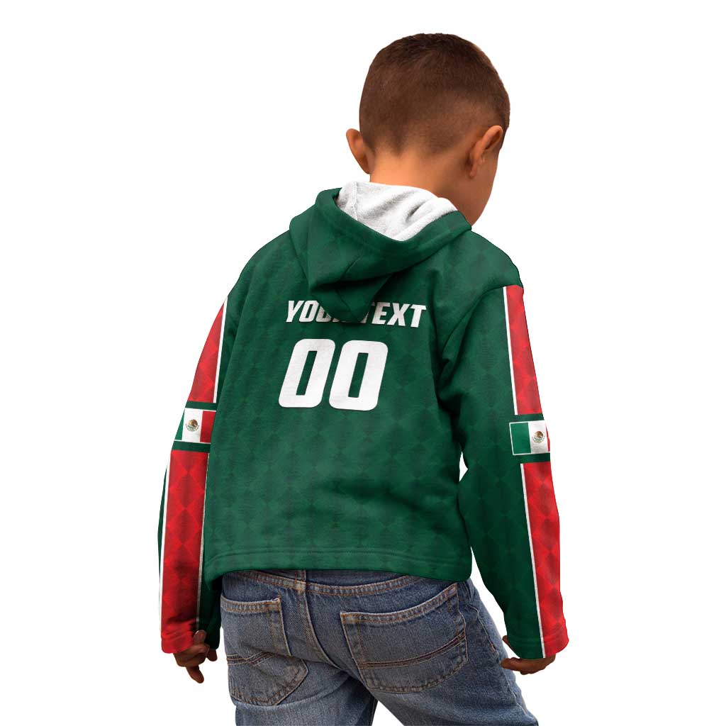 Custom Mexico Football Kid Hoodie Siempre Con El Tri