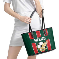 Mexico Football Leather Tote Bag Siempre Con El Tri