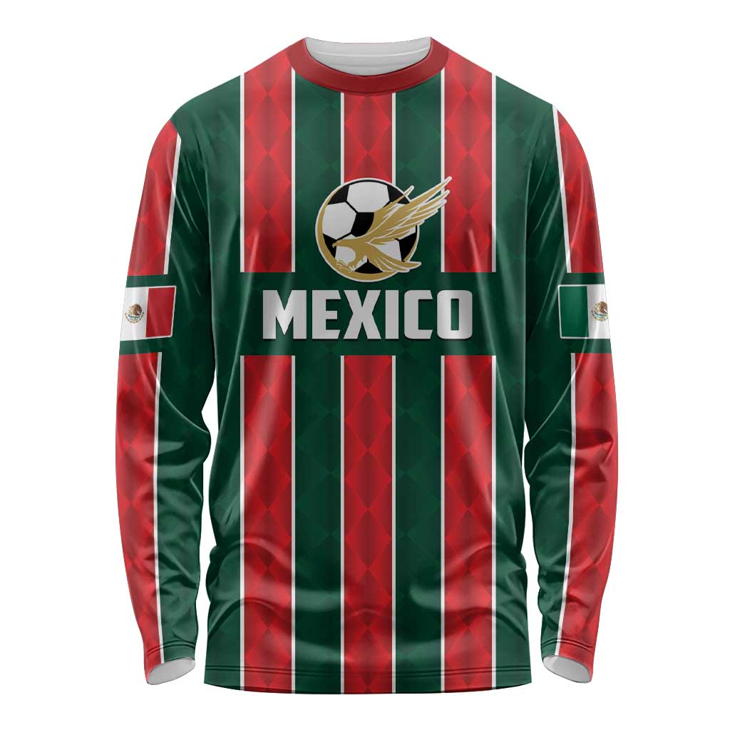 Custom Mexico Football Long Sleeve Shirt Siempre Con El Tri