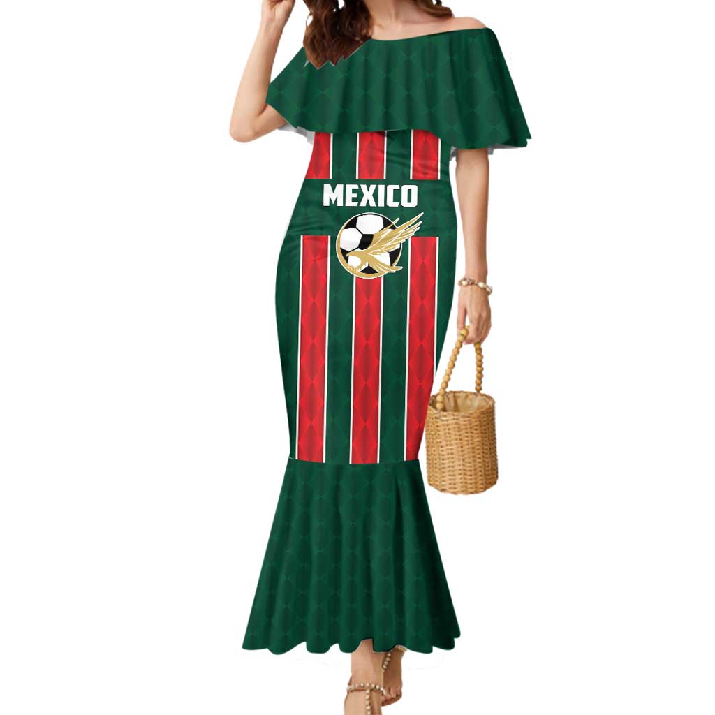 Custom Mexico Football Mermaid Dress Siempre Con El Tri