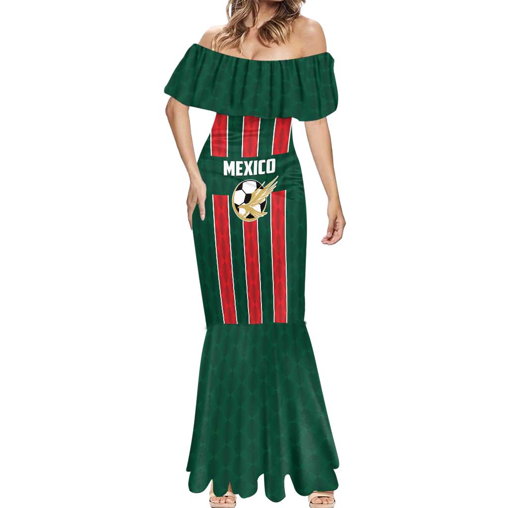 Custom Mexico Football Mermaid Dress Siempre Con El Tri