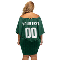 Custom Mexico Football Off Shoulder Short Dress Siempre Con El Tri