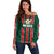 Custom Mexico Football Off Shoulder Sweater Siempre Con El Tri