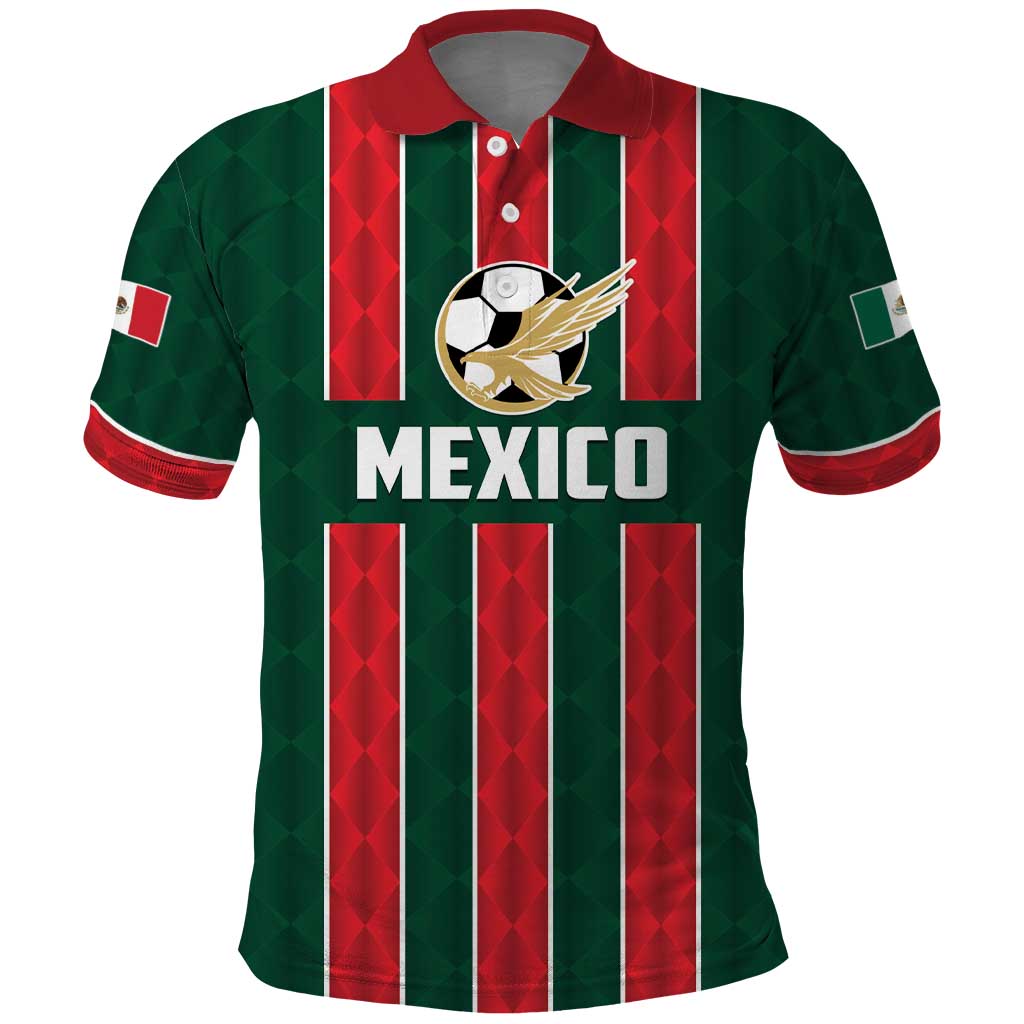 Custom Mexico Football Polo Shirt Siempre Con El Tri