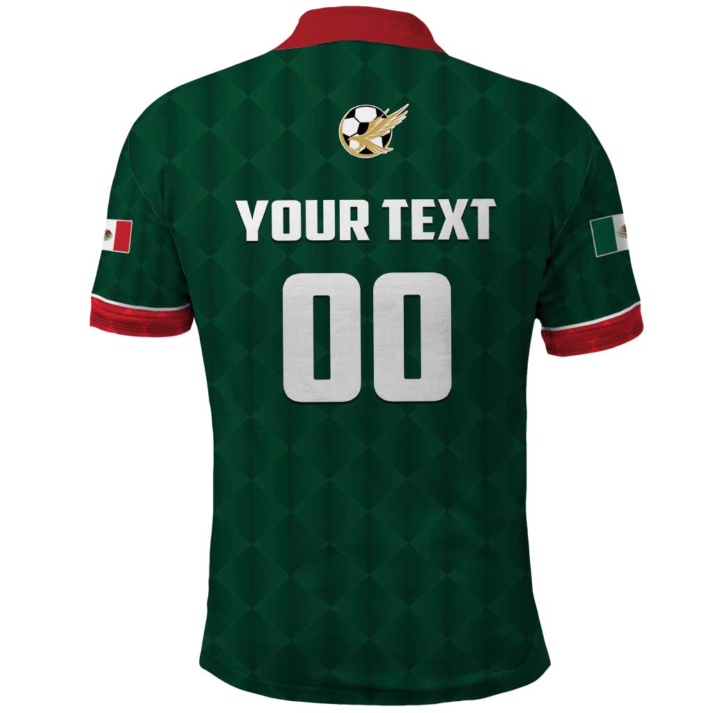 Custom Mexico Football Polo Shirt Siempre Con El Tri