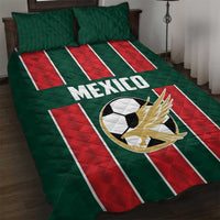 Mexico Football Quilt Bed Set Siempre Con El Tri