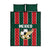 Mexico Football Quilt Bed Set Siempre Con El Tri
