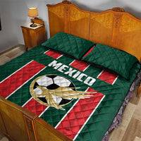 Mexico Football Quilt Bed Set Siempre Con El Tri