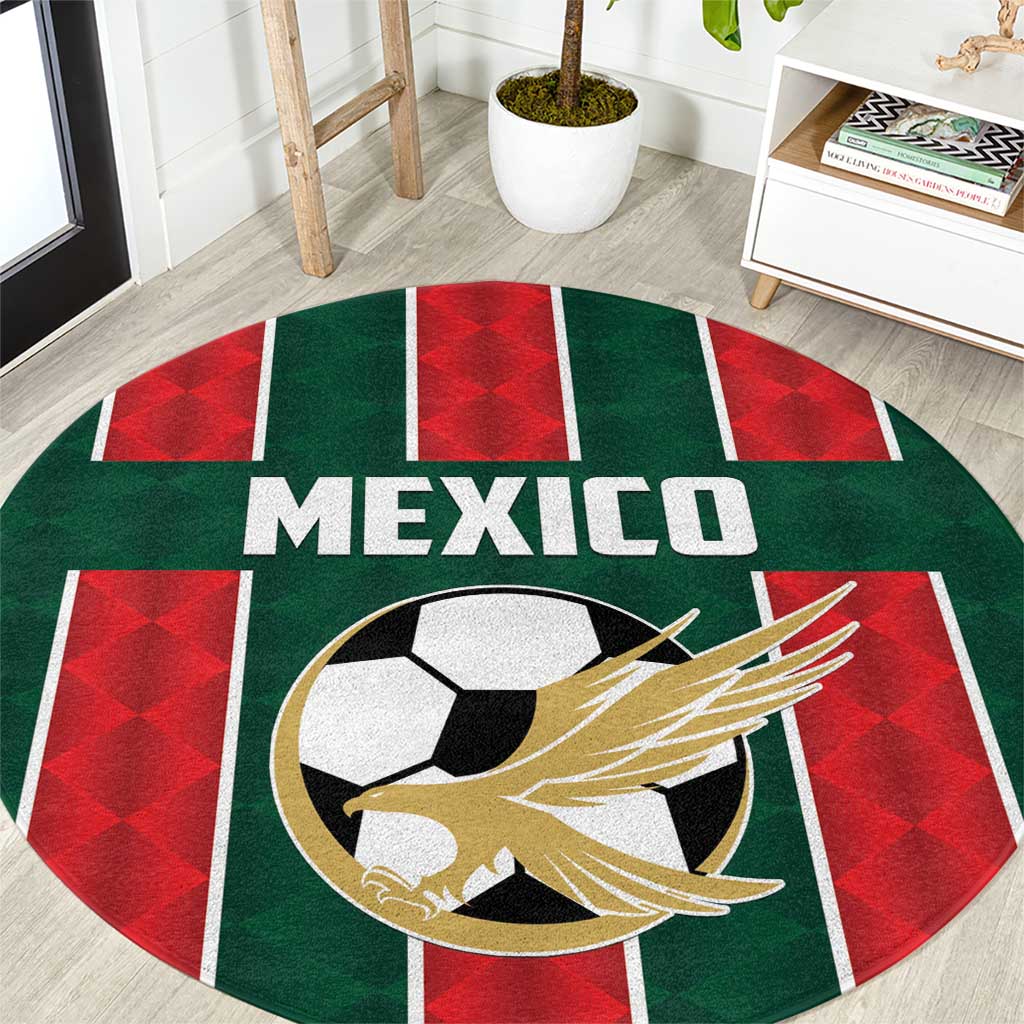Mexico Football Round Carpet Siempre Con El Tri