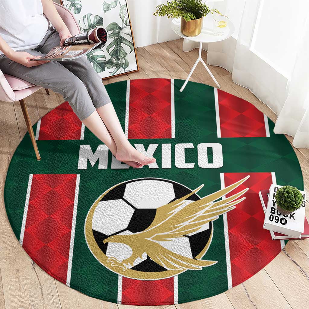 Mexico Football Round Carpet Siempre Con El Tri