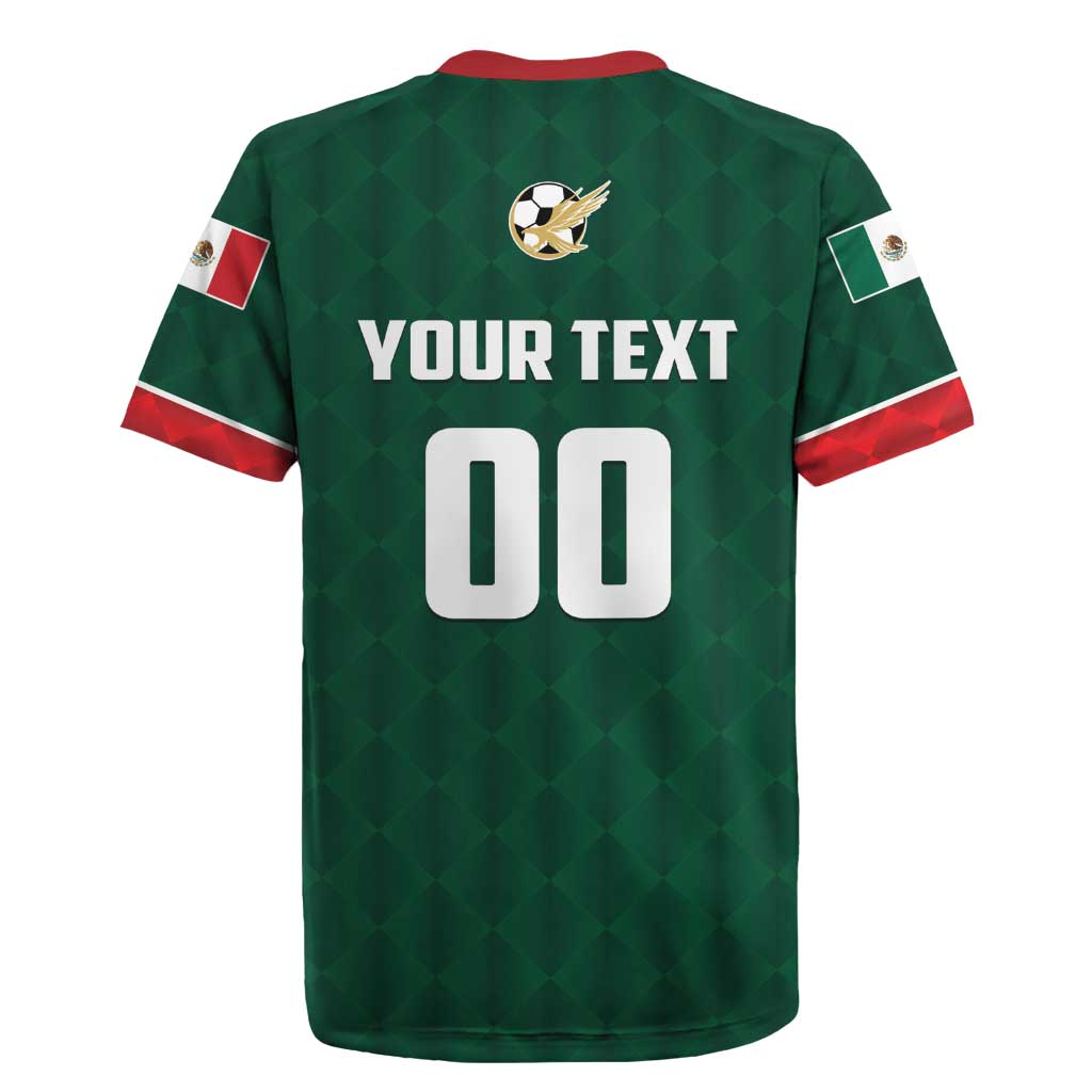 Custom Mexico Football Rugby Jersey Siempre Con El Tri