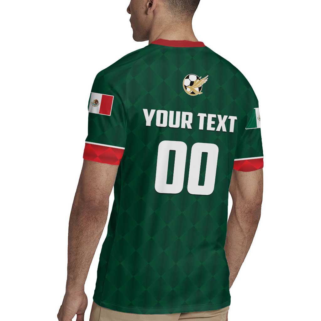 Custom Mexico Football Rugby Jersey Siempre Con El Tri