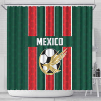 Mexico Football Shower Curtain Siempre Con El Tri