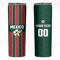 Custom Mexico Football Skinny Tumbler Siempre Con El Tri