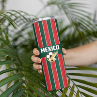 Custom Mexico Football Skinny Tumbler Siempre Con El Tri