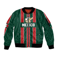 Custom Mexico Football Sleeve Zip Bomber Jacket Siempre Con El Tri