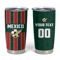 Custom Mexico Football Tumbler Cup Siempre Con El Tri