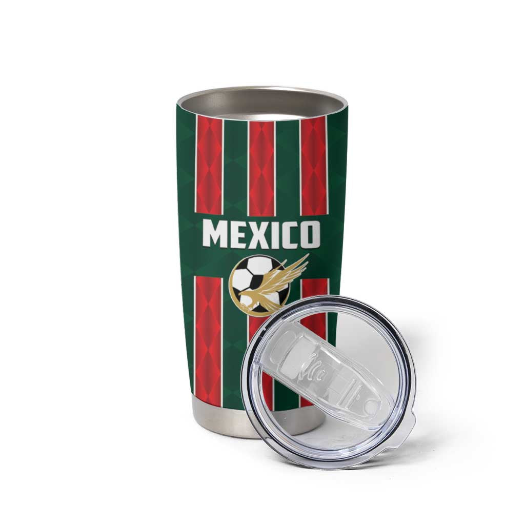 Custom Mexico Football Tumbler Cup Siempre Con El Tri