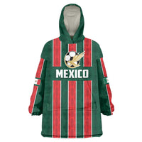 Custom Mexico Football Wearable Blanket Hoodie Siempre Con El Tri